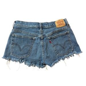 Levi Booty Shorts Cut Off Daisy Dukes size 8 Blue Jean Summer Spring Break